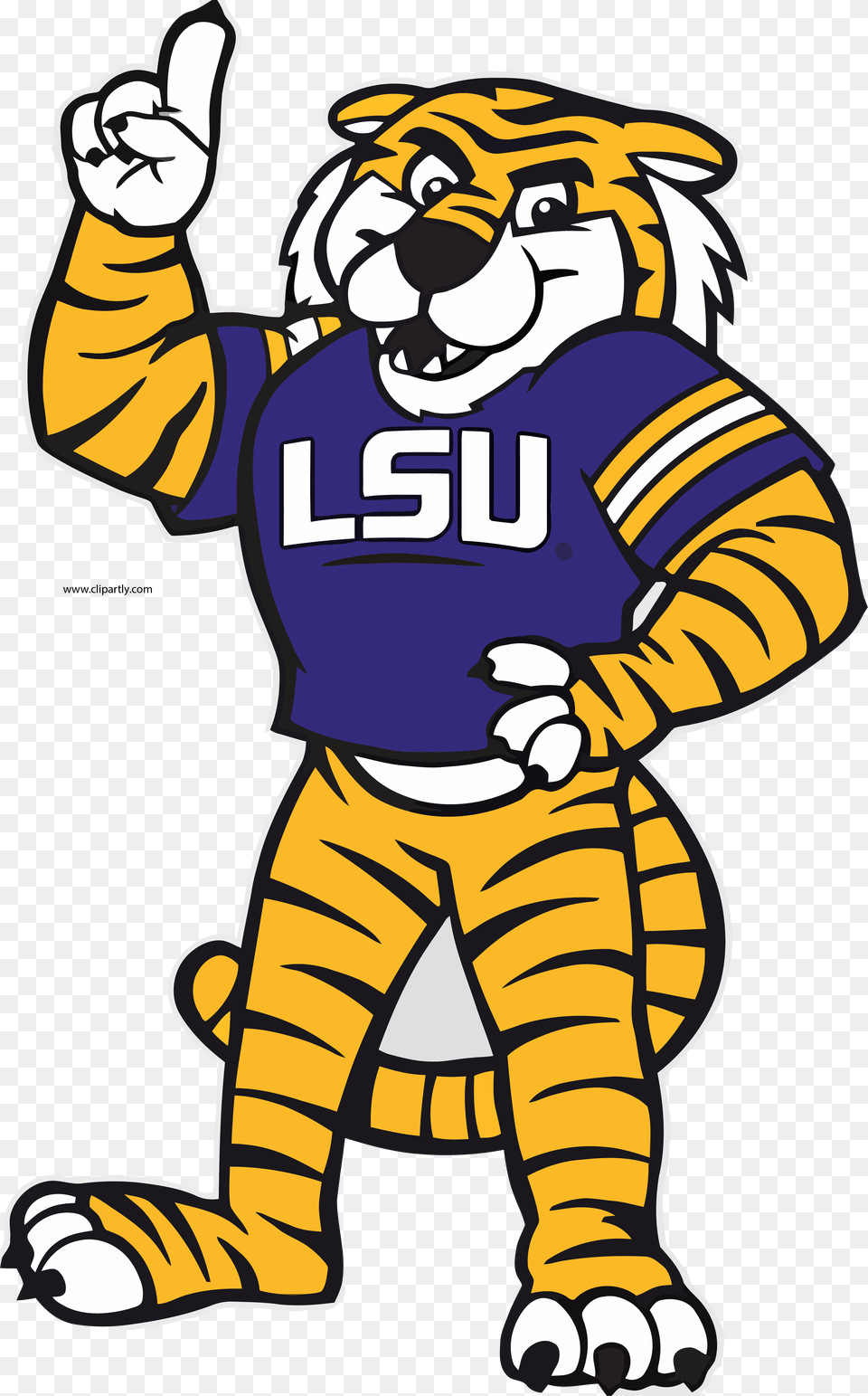 Lsu Tiger Mascot Cartoon, Baby, Person, Face, Head Free Png