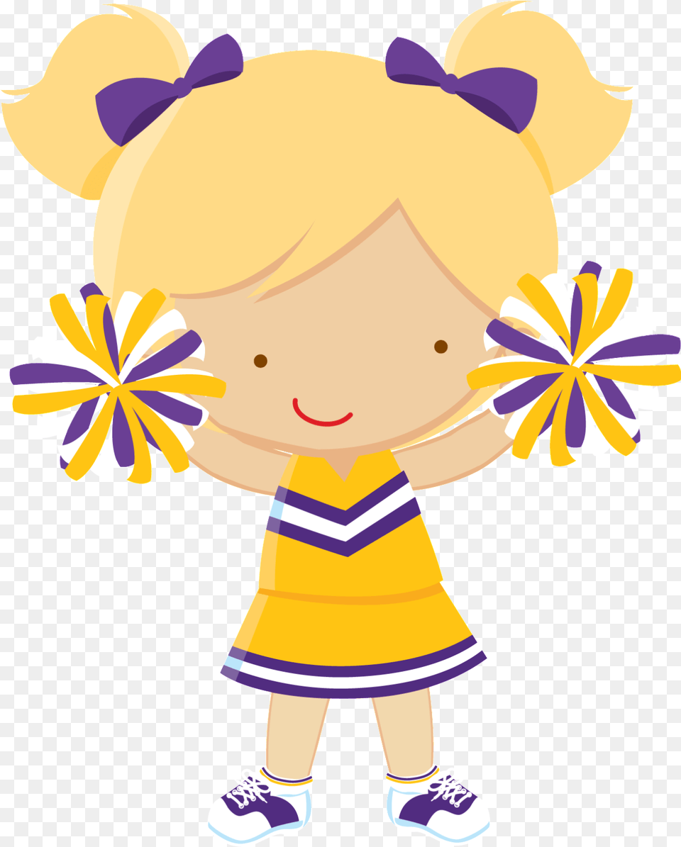 Lsu Tigers Football Cheerleading Clip Art Baby Footprints Lsu Cheerleader Clipart, Person, Toy Free Transparent Png