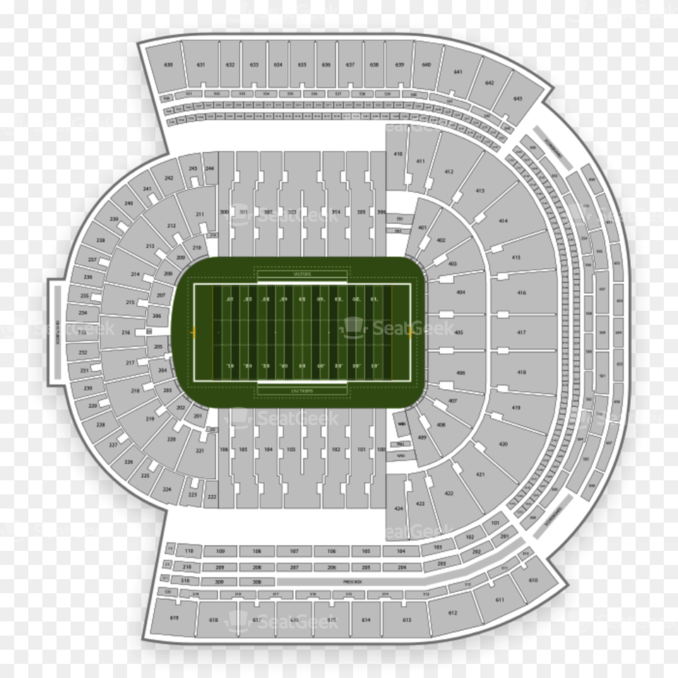 Lsu Tigers Football Seating Chart Lsu Stadium Section, Cad Diagram, Diagram, Architecture, Arena Free Png Download