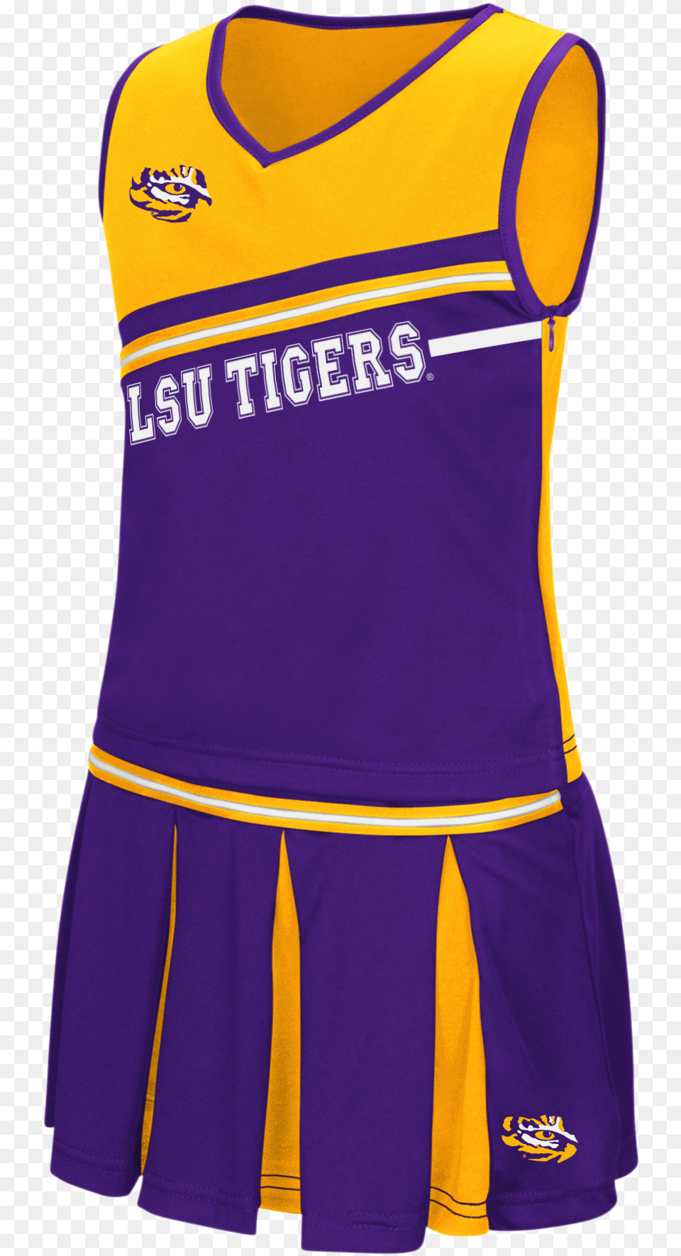 Lsu Tigers Toddler Girl39s Curling 2 Piece Cheerleader Active Tank, Clothing, Shirt, Adult, Female Png