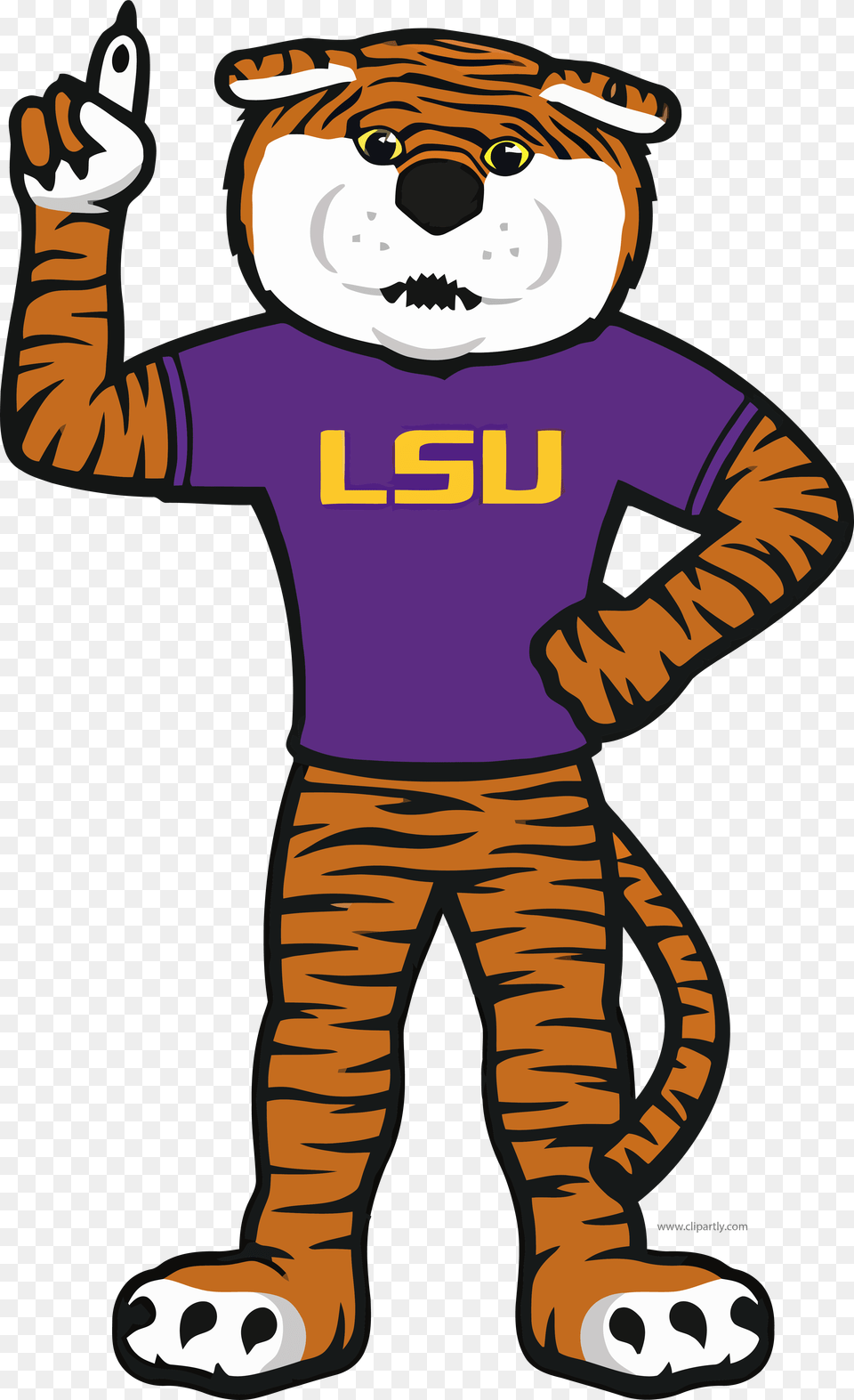 Lsu Tigger One Clipart Download, Mascot, Baby, Person, Clothing Png