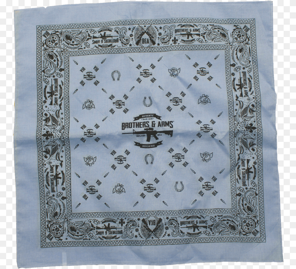 Lt Blue Bandana Motif, Accessories, Headband, Home Decor Png Image