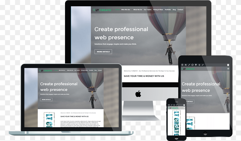 Lt Creato Responsive Design Creative Wordpress Responsive Template, Mobile Phone, Phone, Electronics, Person Free Transparent Png