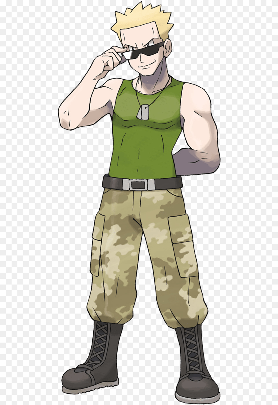 Lt Surge Pokmon Wiki Fandom Lt Surge Pokemon Black, Person, Clothing, Pants, Book Png