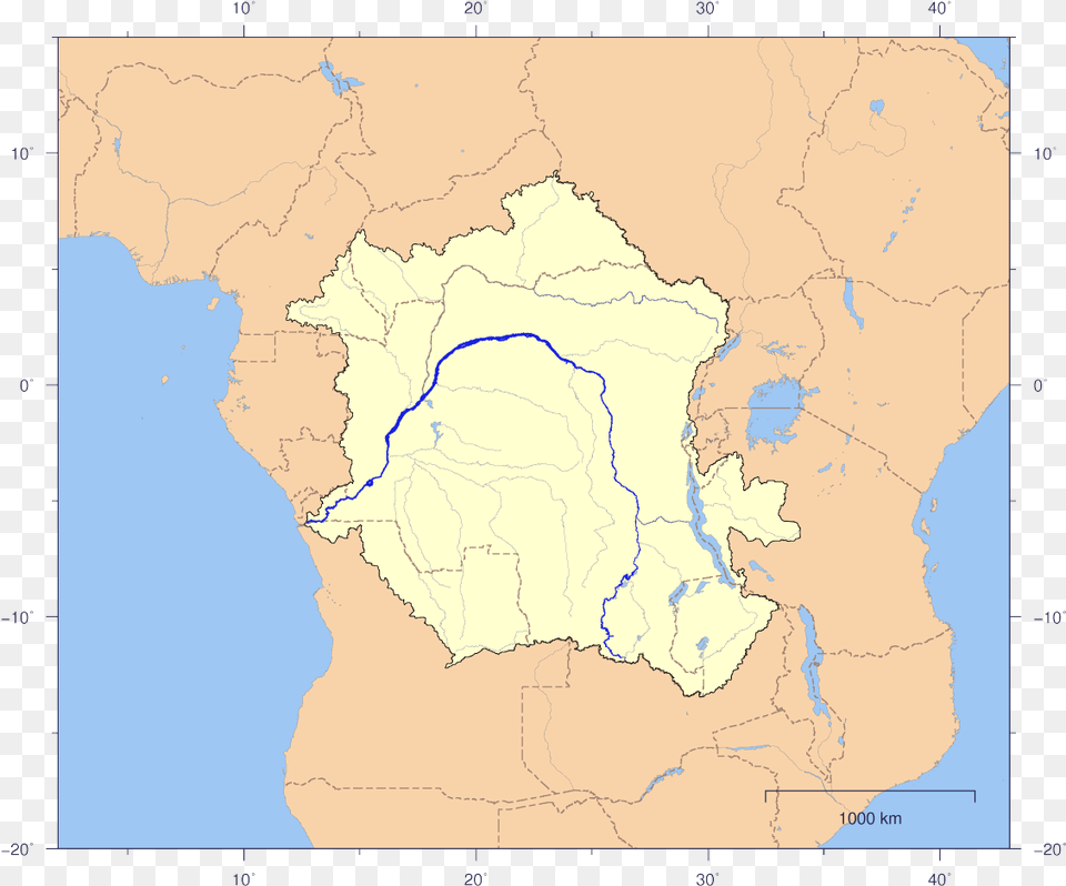 Lualaba River Map, Atlas, Chart, Diagram, Plot Free Png Download