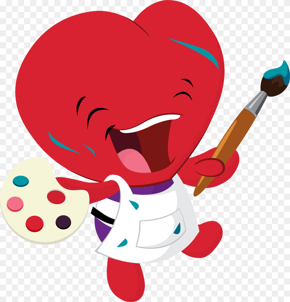 Lub Dubs Heart Art Club, Brush, Device, Tool, Baby Free Png