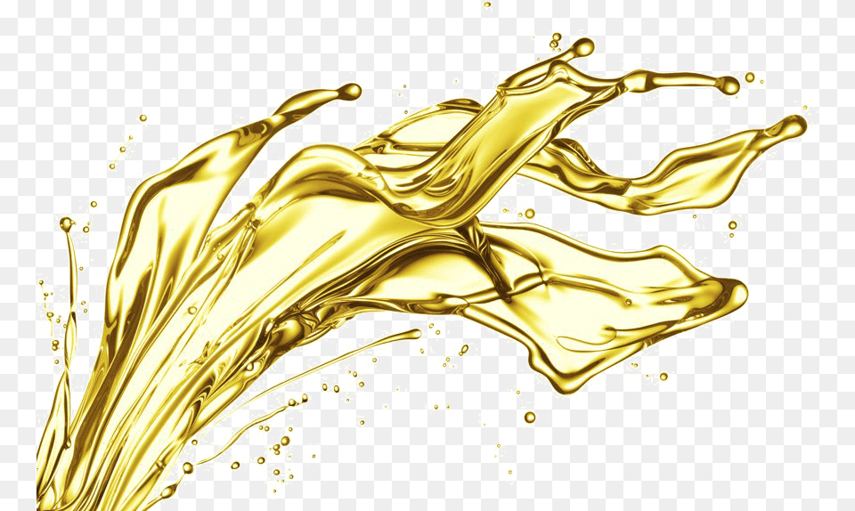 Lubricant Oil Transparent Background Liquid Gold Splash, Bronze Free Png Download