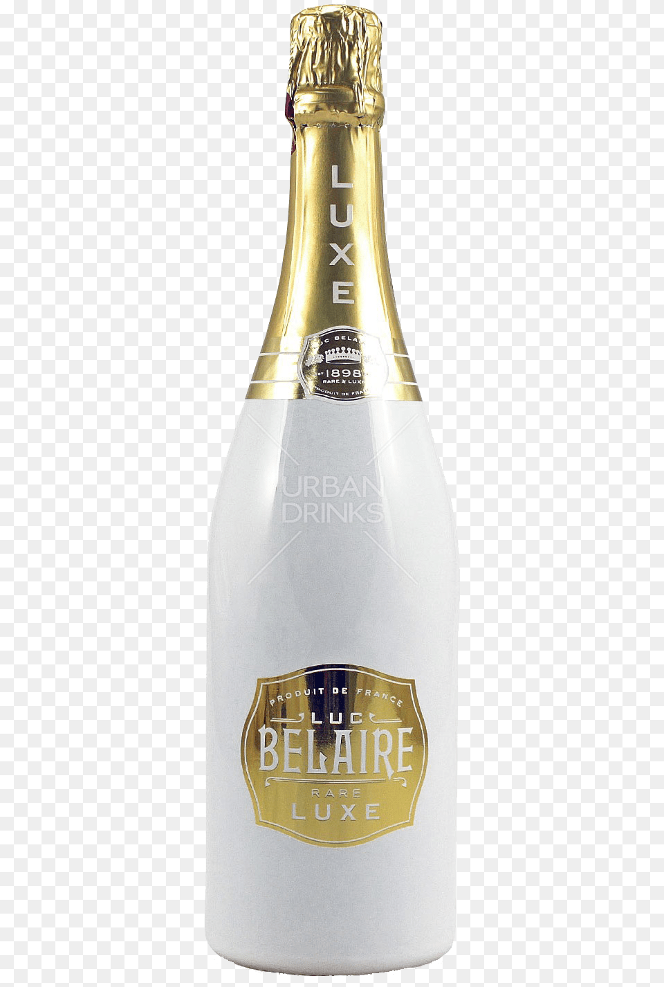 Luc Belaire Brut Luxe 75cl Belaire Rose White Bottle, Alcohol, Beer, Beverage, Liquor Free Transparent Png