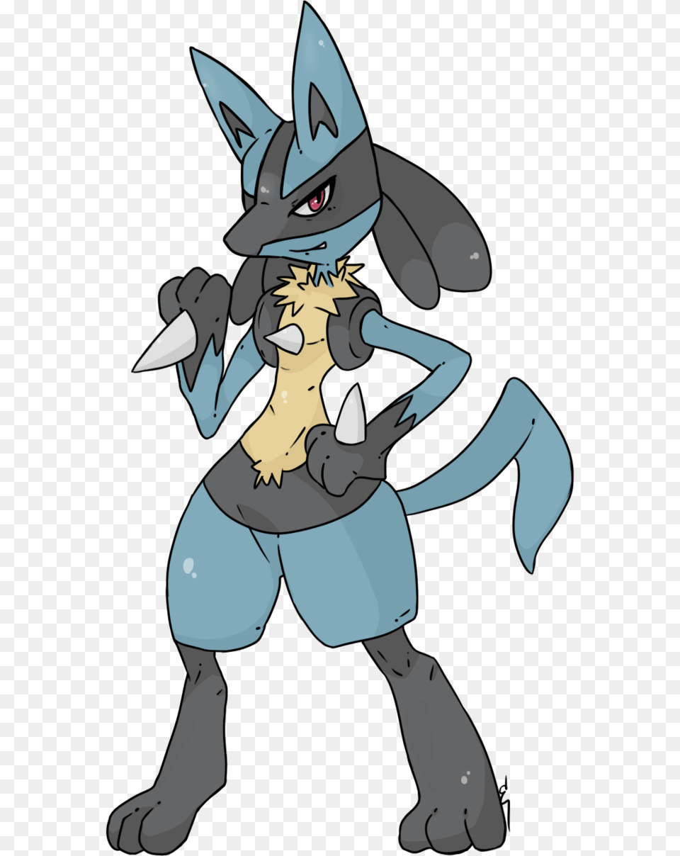 Lucario By Ennyh D5rqt72 Pokemon Lucario, Baby, Person, Book, Comics Png Image