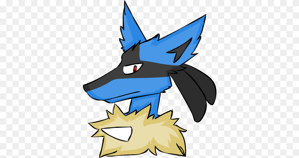 Lucario Headshot Pokcharms Cartoon, Animal, Bird, Jay, Person Free Png