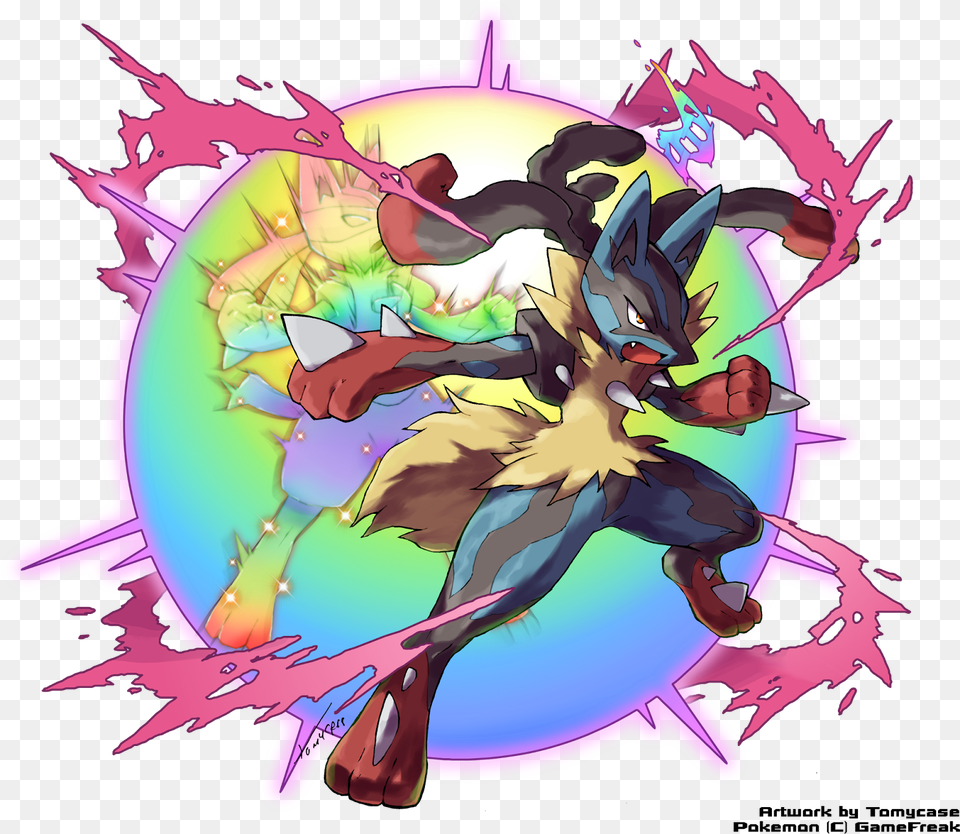 Lucario Mega Lucario, Art, Graphics, Book, Comics Free Transparent Png