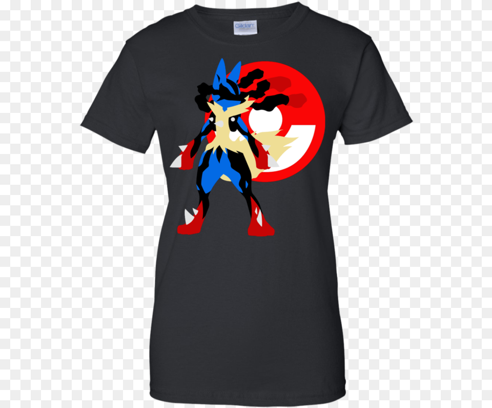 Lucario Super Smash Bros Mega Lucario T Shirt Amp Code Like A Lady, Clothing, T-shirt Free Png