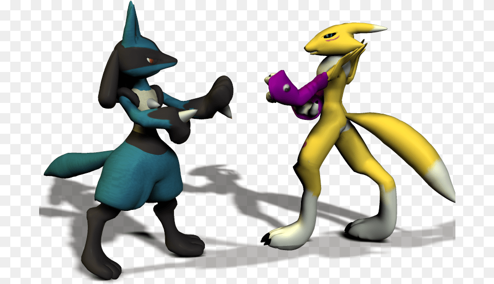 Lucario Vs Renamon Cartoon, Baby, Person Png Image