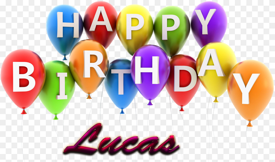 Lucas Happy Birthday Balloons Name Happy Birthday Avleen Cake, Balloon, People, Person Png