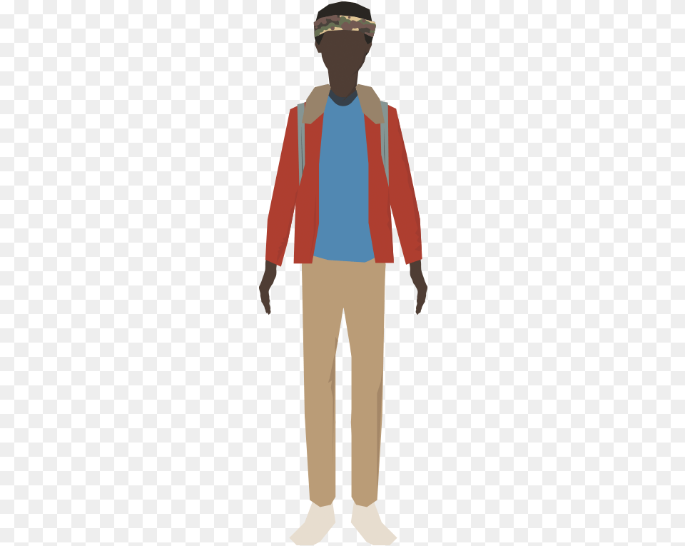 Lucas Sinclairfriend To Mike Will Dustin Amp Eleven Costume, Vest, Clothing, Person, Man Free Png Download