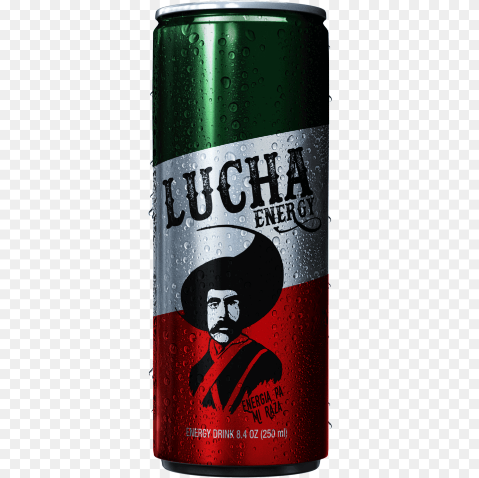Lucha Single Can Mockv3 Caffeinated Drink, Tin, Alcohol, Beer, Beverage Png Image