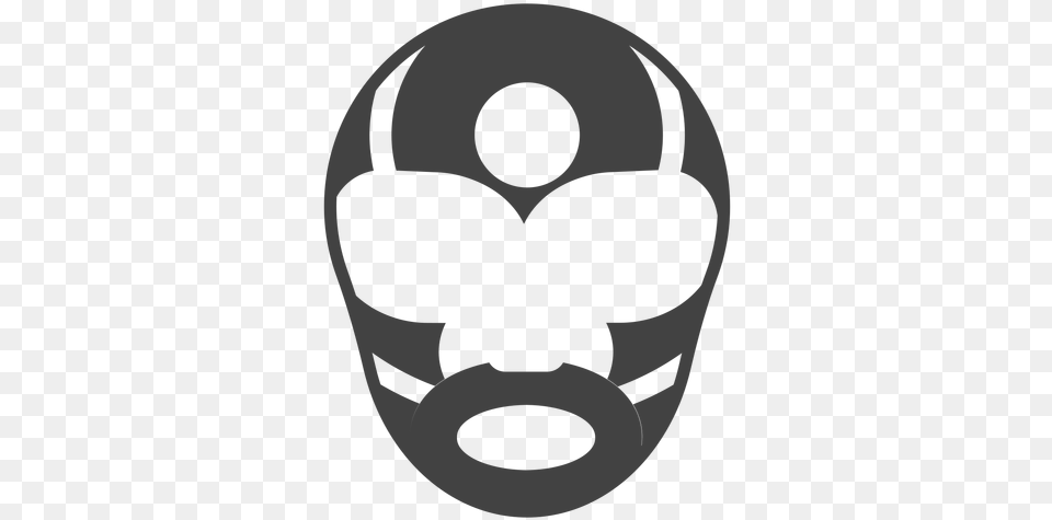 Luchador Mask Stripe Circle Detailed Silhouette Dot, Stencil, Ammunition, Grenade, Weapon Free Png