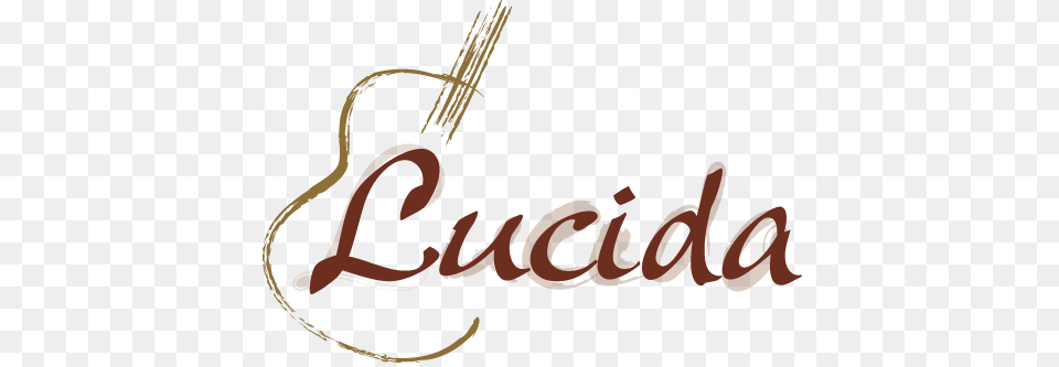 Lucida Guitar Logo, Text Png Image