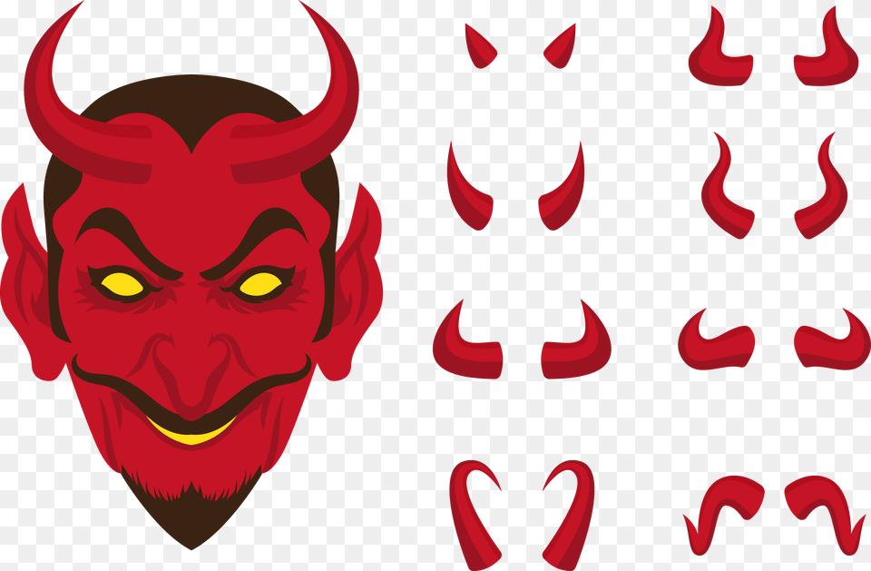 Lucifer Clip Art Horrible Devil Horns, Baby, Person, Face, Head Free Png