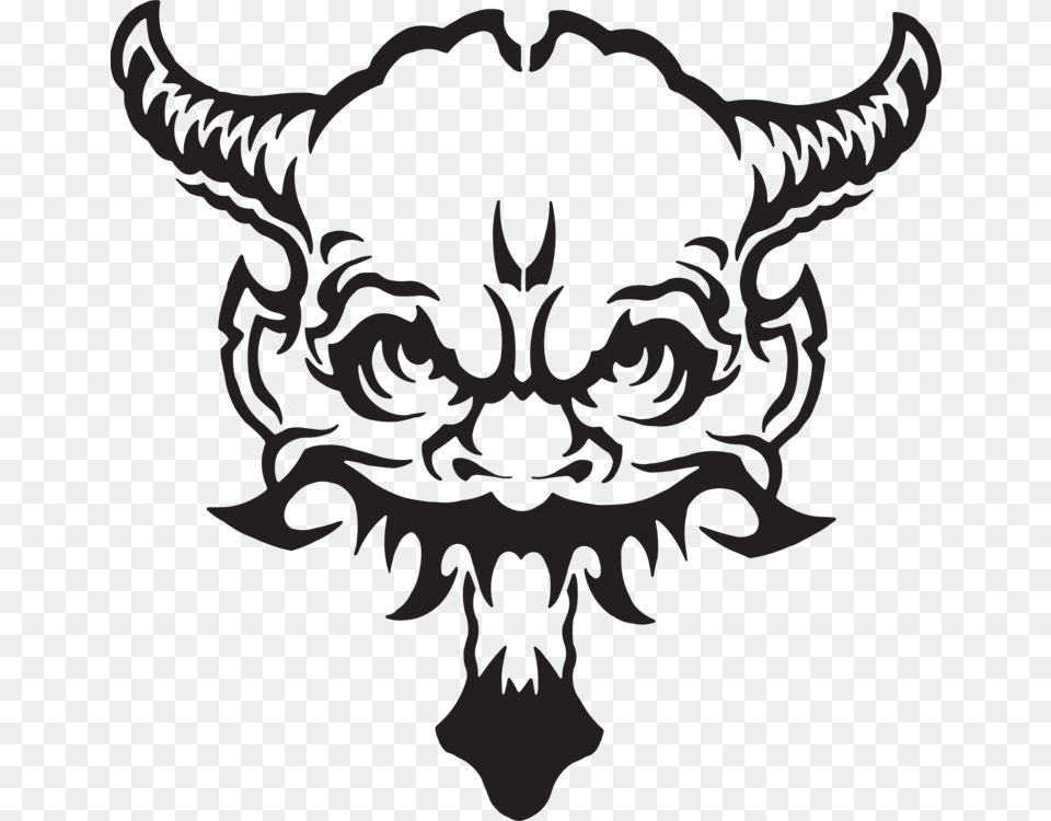 Lucifer Devil Satan Demon Drawing, Emblem, Symbol, Stencil, Baby Free Png