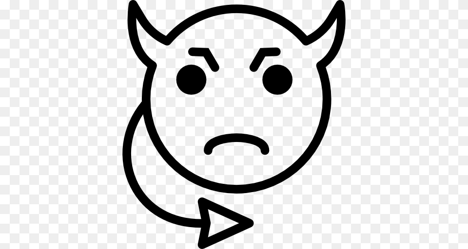 Lucifer Portrait Evil Demon Face Interface Angry People Icon, Stencil, Animal, Canine, Dog Free Png Download