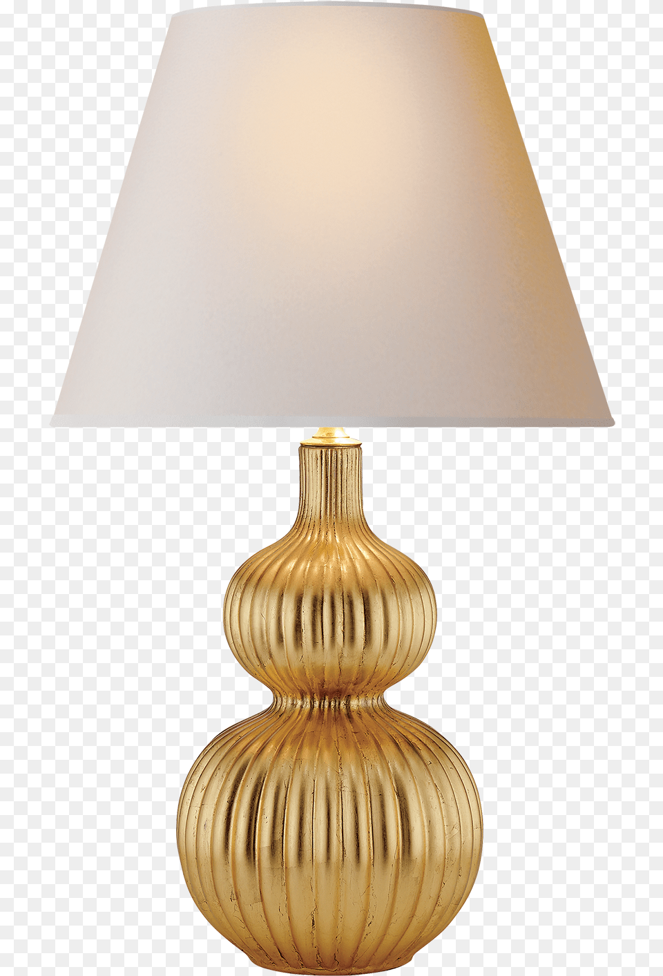 Lucille Table Lamp In Gilded With Natural Paper Shade Transparent Background Table Lamp, Lampshade, Table Lamp Png Image
