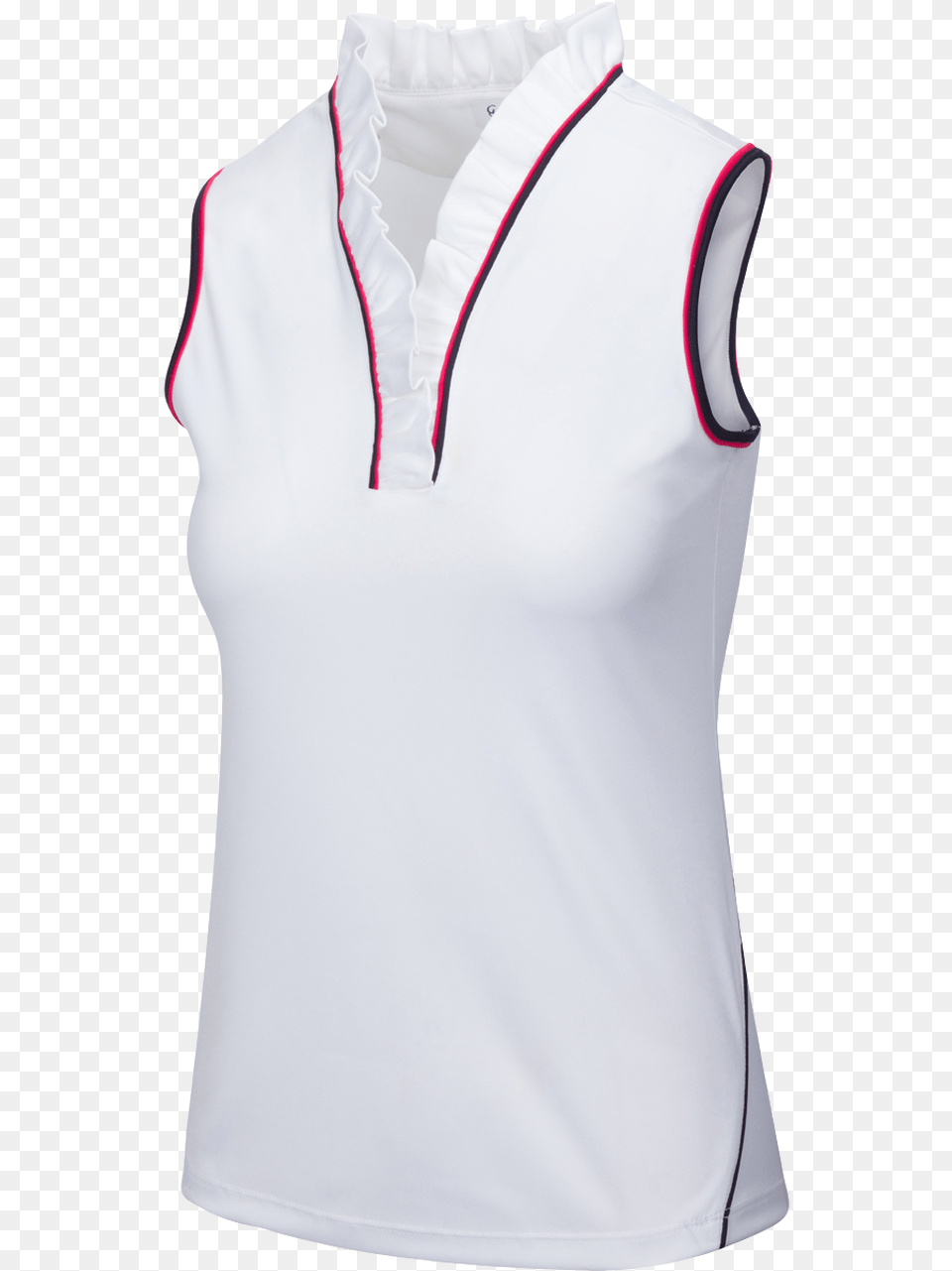 Lucina Sleeveless Polo Active Tank, Blouse, Clothing, Shirt, Vest Png