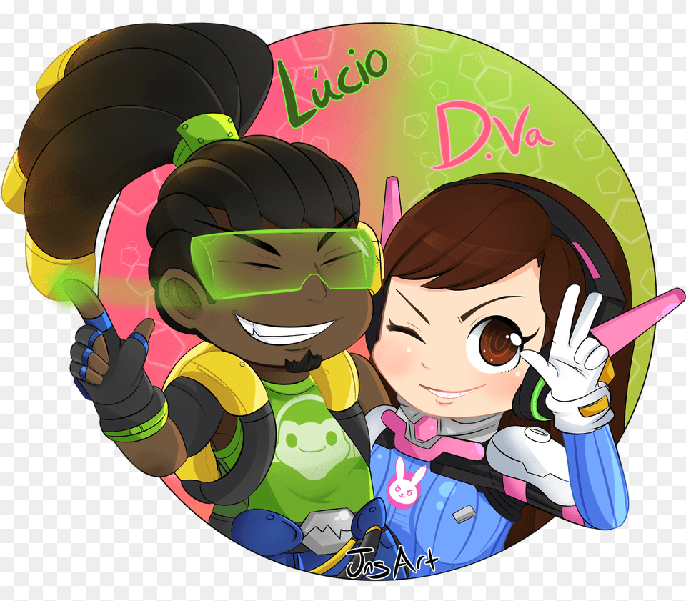 Lucio And D Overwatch Dva X Lucio, Publication, Book, Comics, Person Png Image