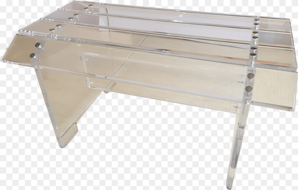 Lucite Plank Park Bench On Chairish Outdoor Bench, Coffee Table, Desk, Furniture, Table Png Image