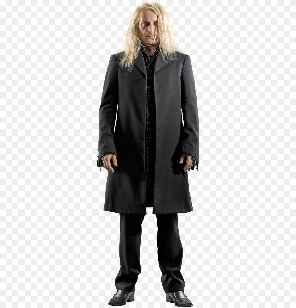 Lucius Malfoy Deathly Hallows, Clothing, Coat, Overcoat, Adult Free Png Download