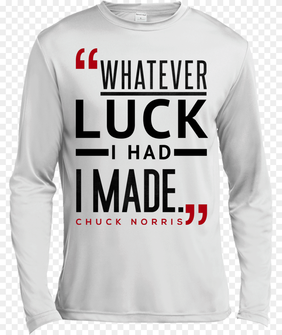 Luck Long Sleeved T Shirt, Clothing, Long Sleeve, Sleeve, T-shirt Free Png Download