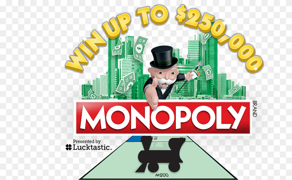Lucktastic Is A App Where Players Can Win Real Hasbro Monopoly Board Game, Advertisement, Baby, Person, Face Png Image