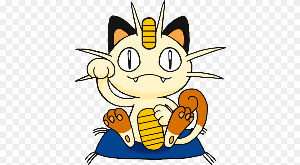 Lucky Cat Meowth Con Mo Trong Pokemon, Animal, Fish, Sea Life, Shark Png Image