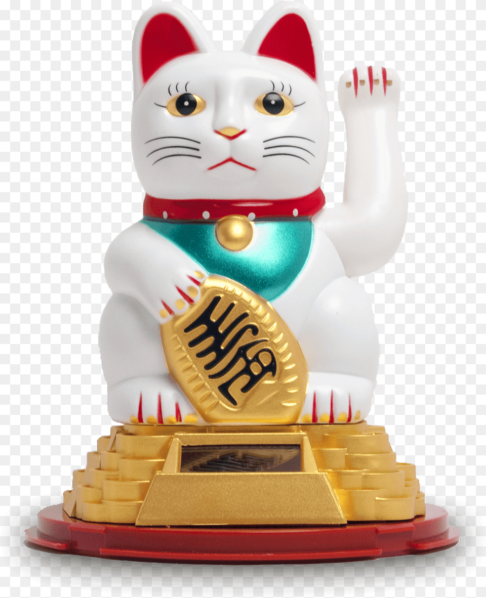 Lucky Cat Solar Glckskatze Maneki Neko Relaxdays, Animal, Mammal, Pet, Egyptian Cat Free Png Download