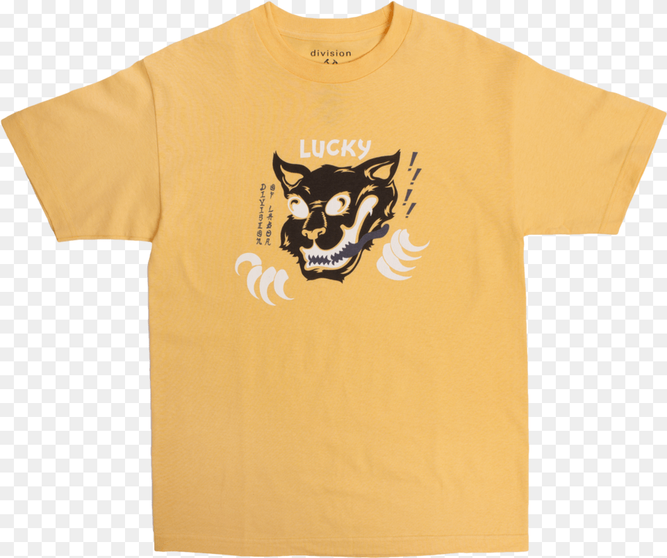 Lucky Cat Tee, Clothing, Shirt, T-shirt, Animal Png Image