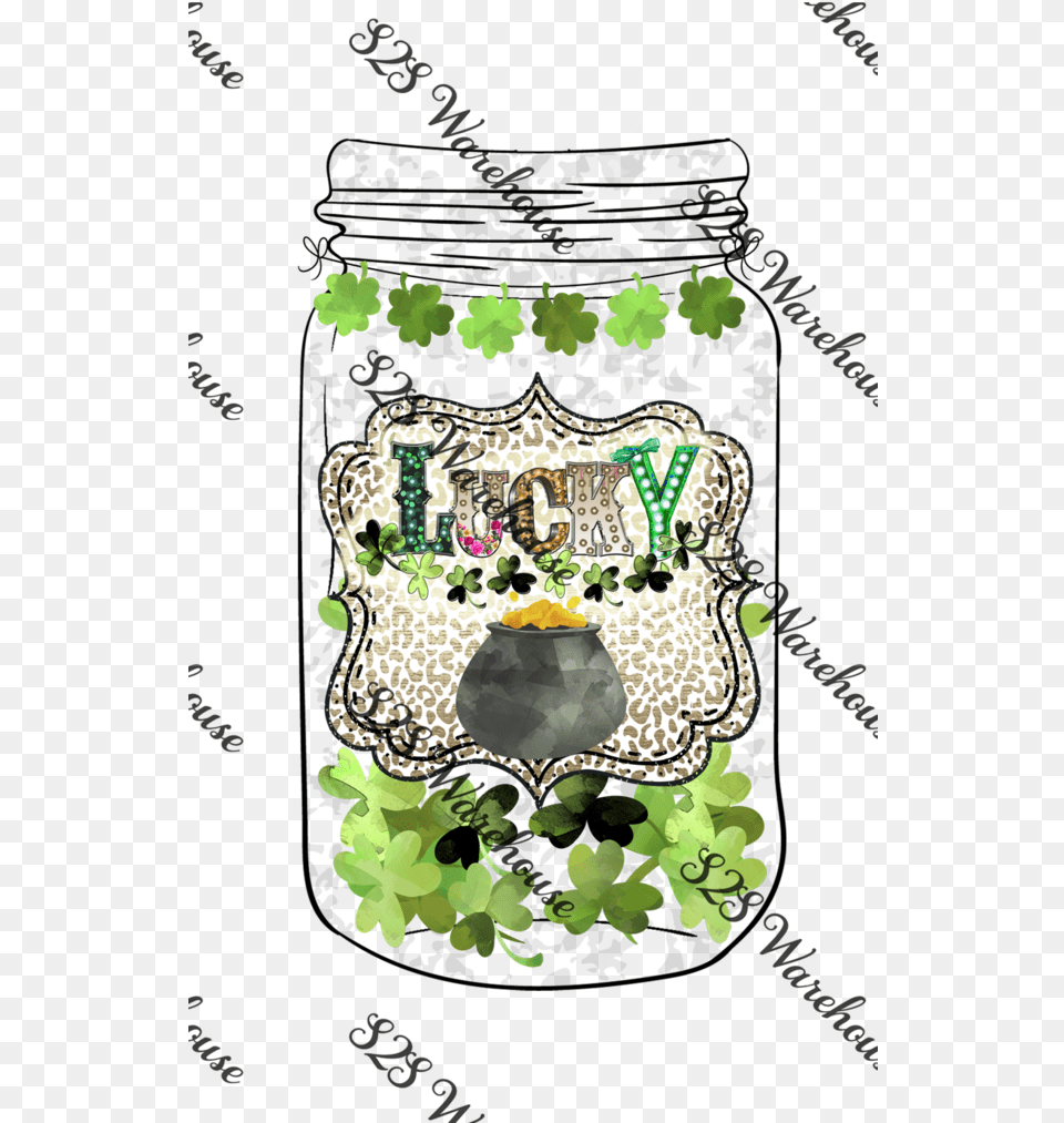 Lucky Clover Jar Grape, Art, Collage, Painting Png Image