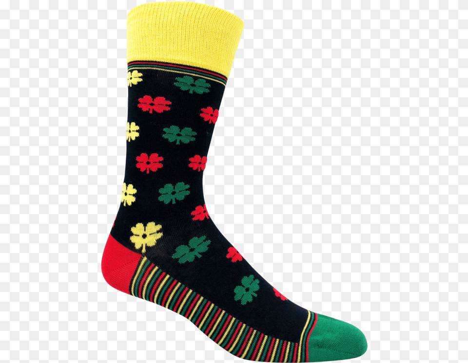 Lucky Clover Socks Sock, Clothing, Hosiery Png Image