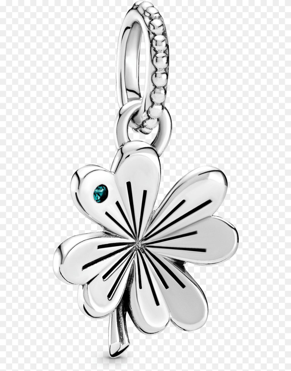 Lucky Four Leaf Clover Dangle Charm Pandora Hk Pandora Spring 2019 Collection Four Leaf, Accessories, Earring, Jewelry, Platinum Free Png Download