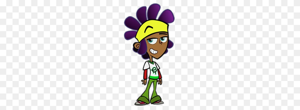 Lucky Fred Character Eddie, Cartoon, Baby, Person, Purple Png