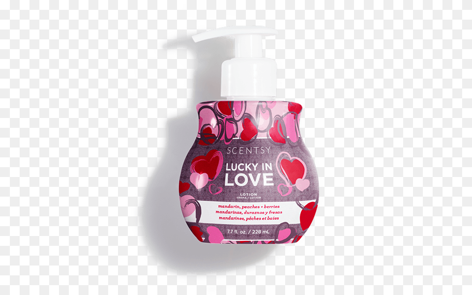 Lucky In Love Scentsy Body Lotion, Bottle, Advertisement, Cosmetics, Food Png