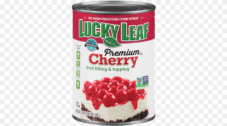Lucky Leaf Cherry Pie Filling, Tin, Ketchup, Food, Dessert Png