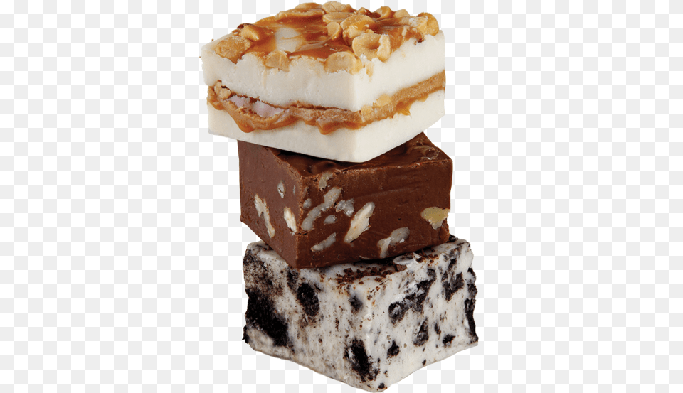 Lucky Leo39s Sweet Shop Homemade Fudge Choose Your Flavors Fudge Sweet, Chocolate, Dessert, Food, Sandwich Png Image