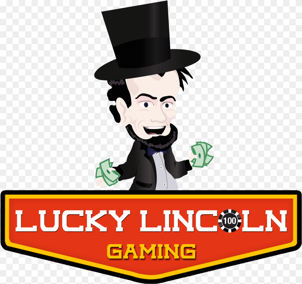 Lucky Lincoln Gaming Logo, Baby, Person, Performer, Face Free Transparent Png