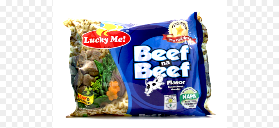 Lucky Me Instant Beef Noodles 60g Lucky Me Beef Noodles, Food, Snack Free Png Download