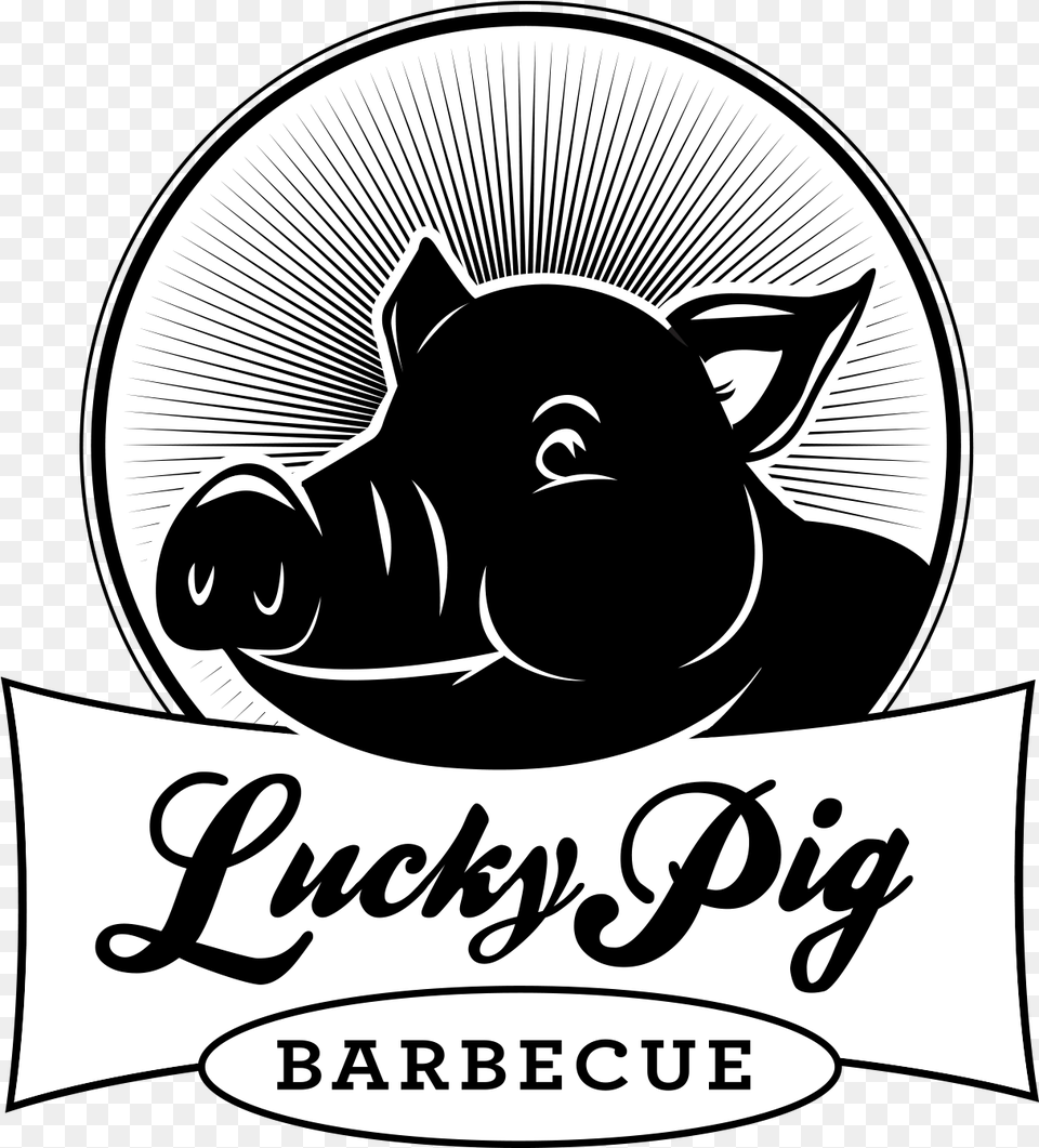 Lucky Pig Bbq Logo Cripps Pink, Sticker Png Image