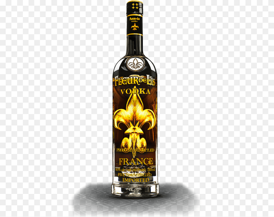 Lucky Player Vodka Fleur De Lis Bottle Shot Fleur De Lis Vodka, Alcohol, Beverage, Liquor, Cosmetics Free Png Download