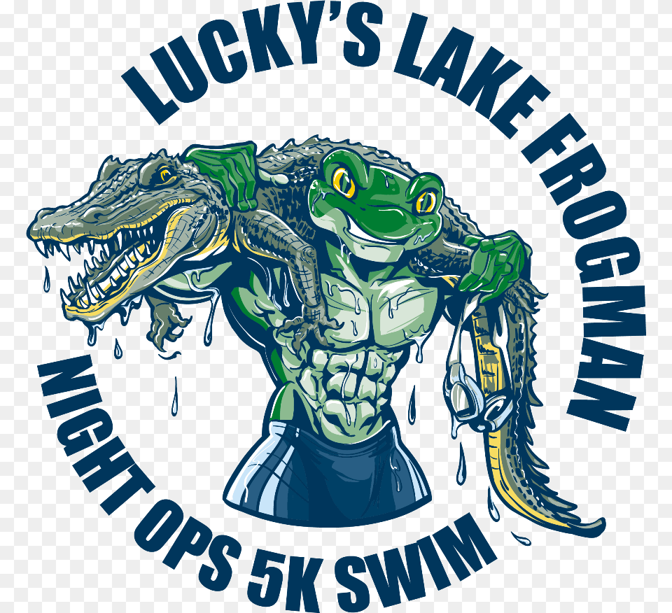 Lucky S Lake Kevin Curley Fundraiser Navy Seals Frogmen Logo, Animal, Dinosaur, Reptile Png