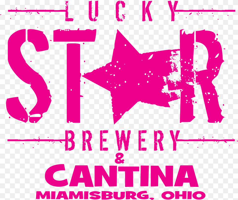 Lucky Star Brewery Logo Lucky Star Brewery And Cantina, Advertisement, Poster, Symbol, Text Free Png Download