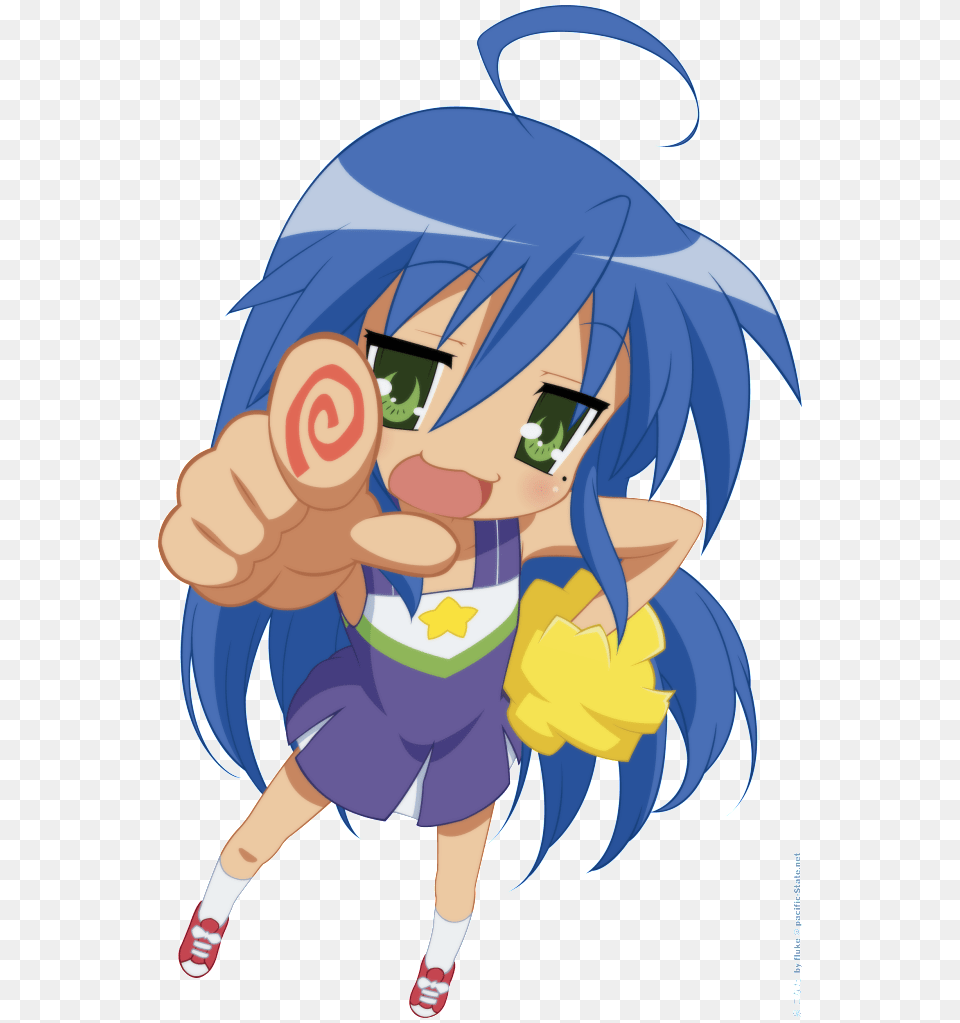 Lucky Star Miyuki Cheerleader, Book, Comics, Publication, Person Png