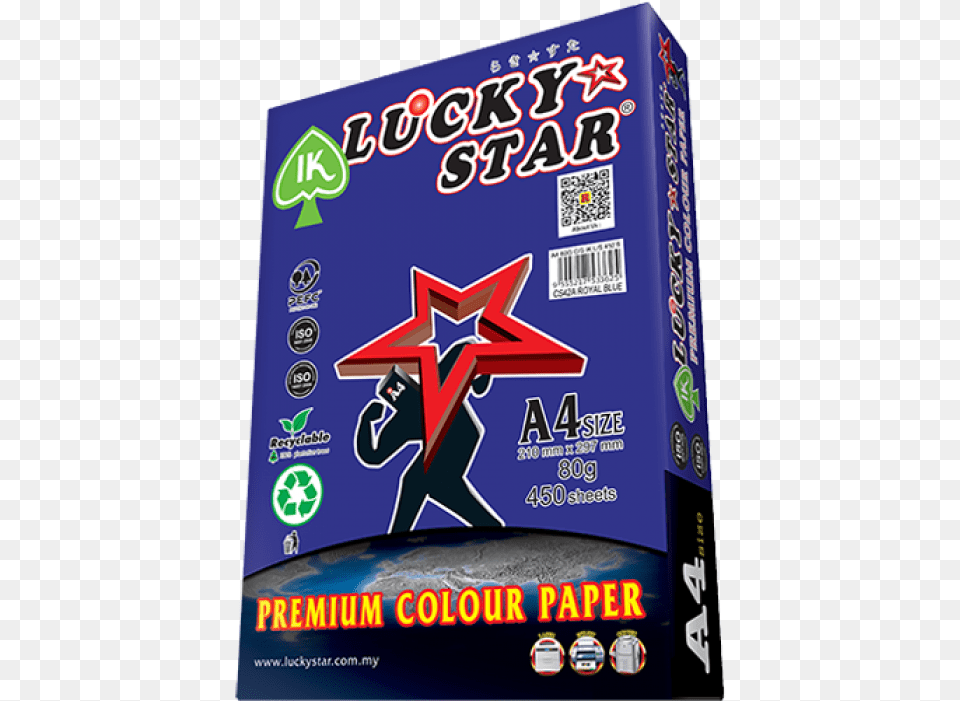 Lucky Star Red Paper, Qr Code Png Image